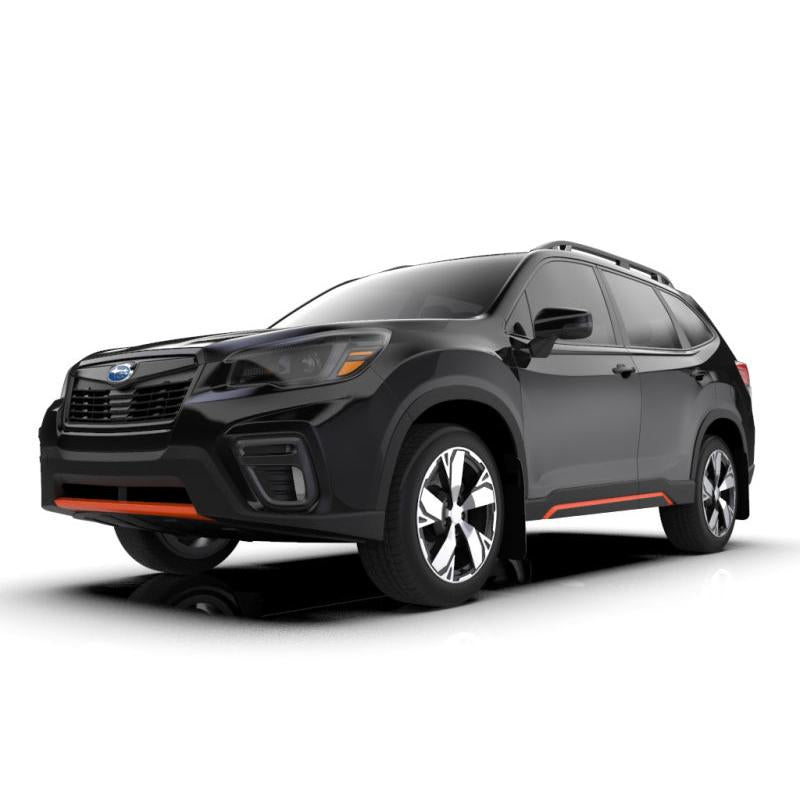 Rally Armor 19-21 Subaru Forester Black UR Mud Flap w/ White Logo