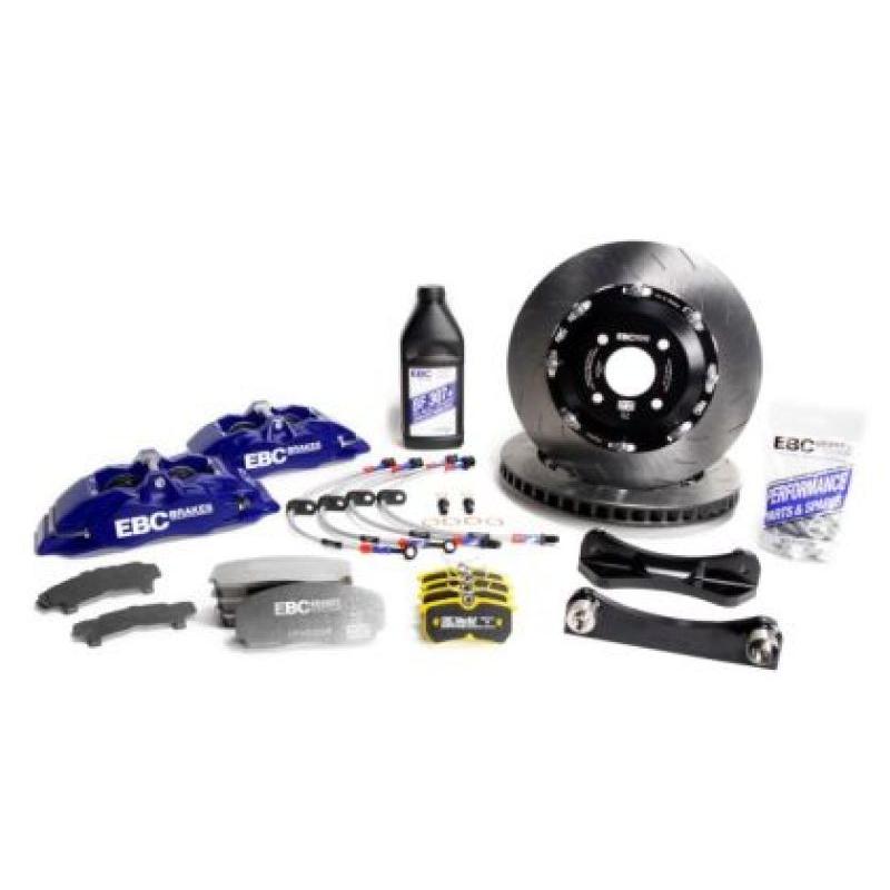EBC 06-15 Mazda Miata MX5 (NC) Blue Apollo-4 Calipers 330mm Rotors Front Big Brake Kit