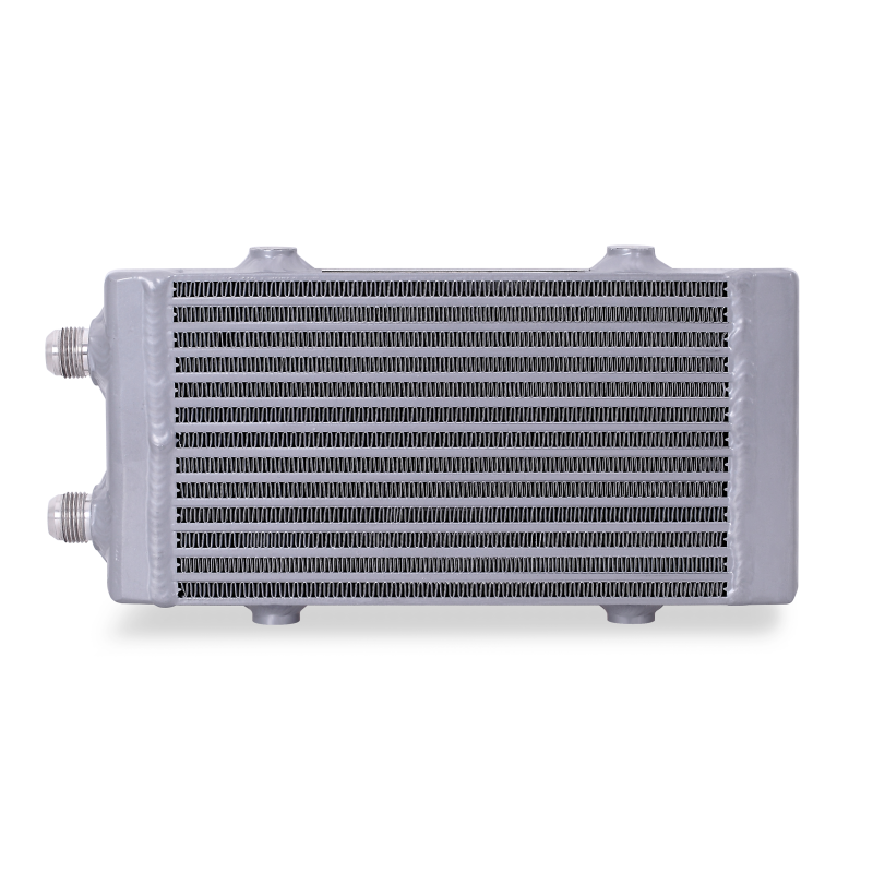 Mishimoto Universal Small Bar and Plate Dual Pass Silver Oil Cooler - T1 Motorsports
