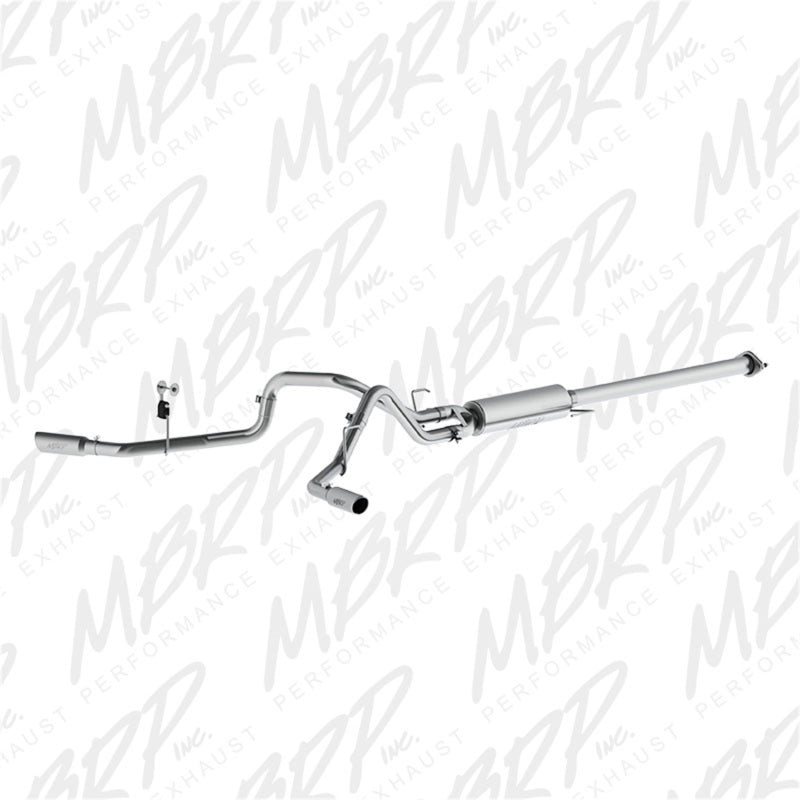MBRP 2015 Ford F-150 2.7L / 3.5L EcoBoost 2.5in Cat Back Dual Side Split Alum Exhaust System - T1 Motorsports