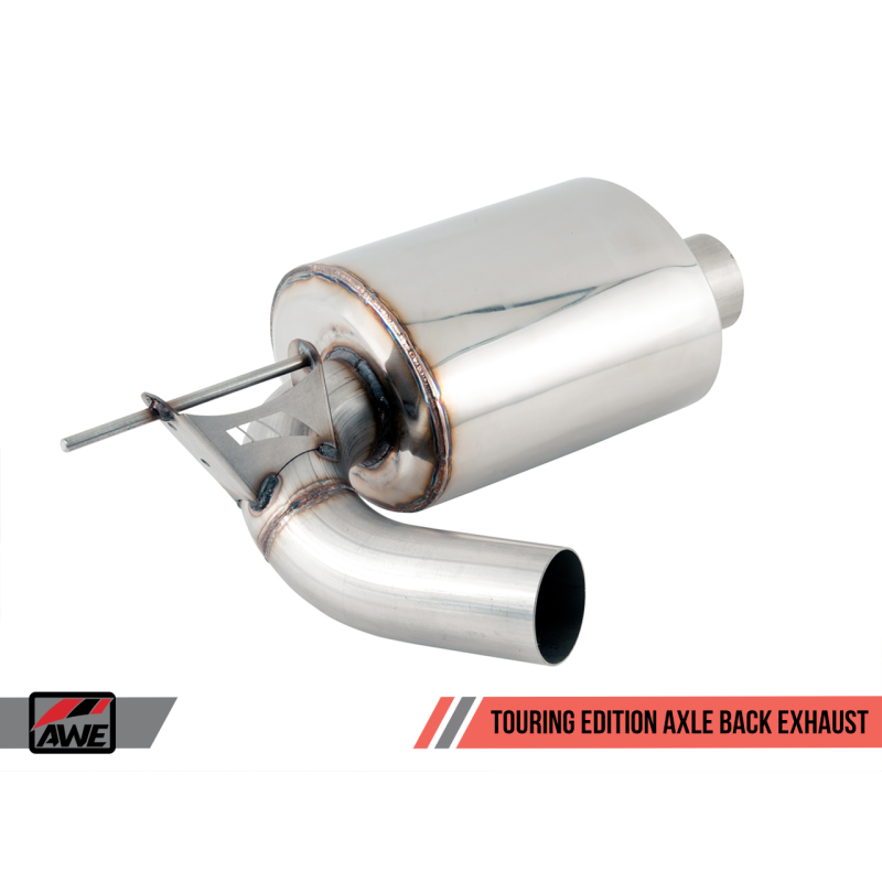 AWE Tuning BMW F3X 340i Touring Edition Axle-Back Exhaust - Diamond Black Tips (102mm)