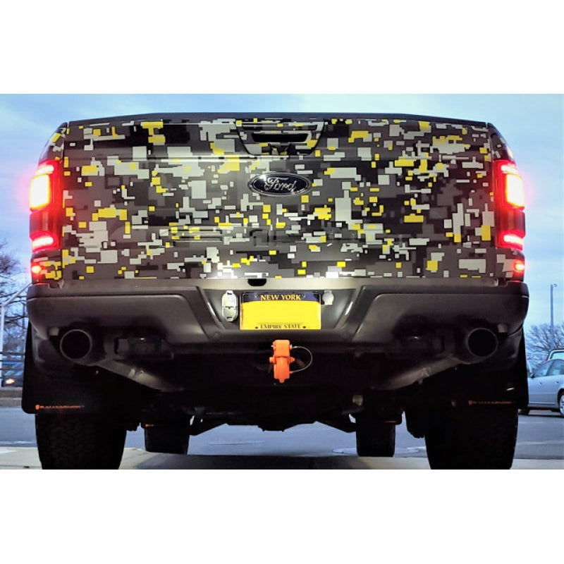 Rally Armor 17-20 Ford F-150 Raptor Black UR Mud Flap w/ Dark Grey Logo - T1 Motorsports