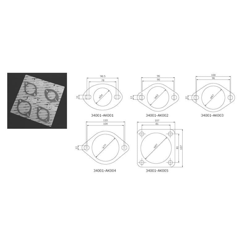 HKS Gasket 60mm Universal EX (2pcs)