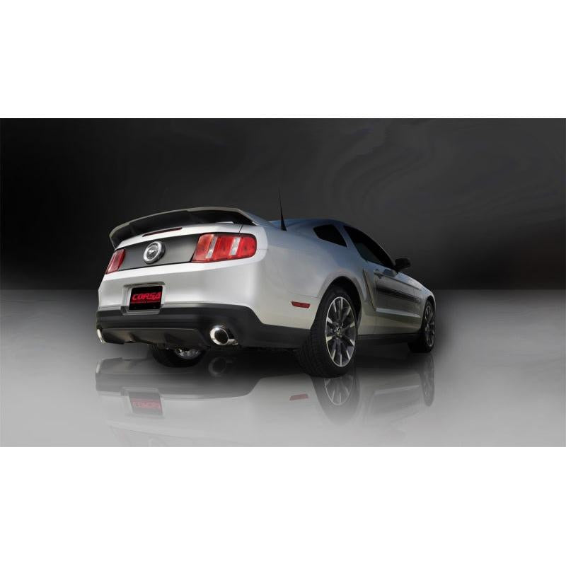 Corsa Xtreme Axle-Back Exhaust - Polished Tips - 2011-2014 Ford Mustang GT/Boss 302 5.0L V8