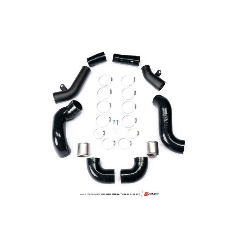 AMS Performance Nissan R35 GTR Omega Turbo Kit 3in Lower Intercooler Pipes