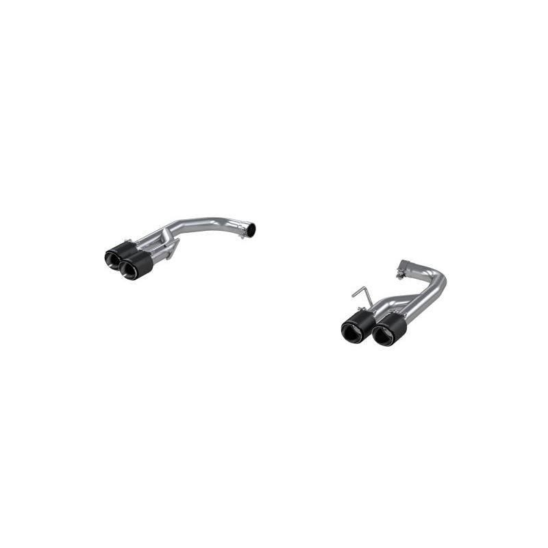 MBRP 18-21 Ford Mustang GT 5.0L T304 SS 2.5i Axle-Back, Dual Rear Exit with Quad CF Tips - T1 Motorsports