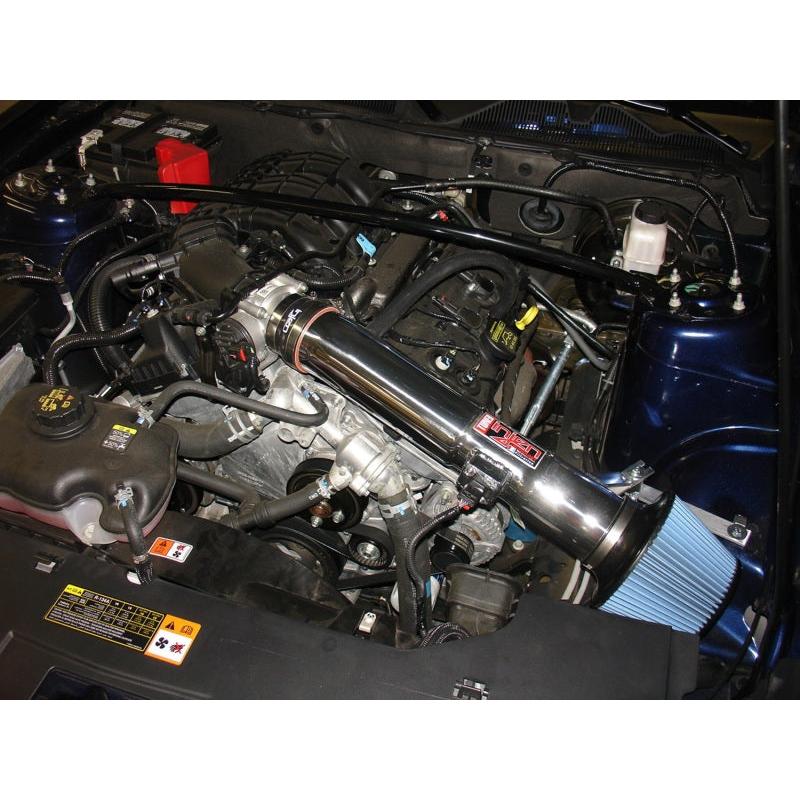 Injen 11-13 Ford Mustang V6 3.7L Wrinkle Black Power-Flow Air Intake System - T1 Motorsports
