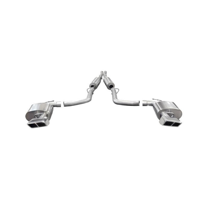 Corsa Xtreme Cat-Back Exhaust w/ Polished Exhaust - 2011-2013 Dodge Challenger SRT-8 6.4L V8 Auto