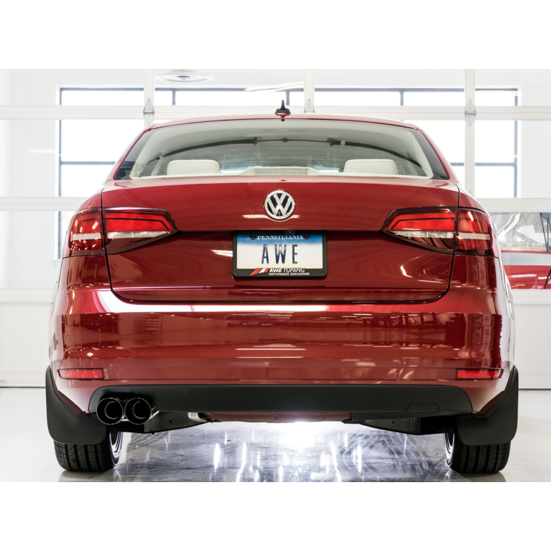 AWE Tuning 09-14 Volkswagen Jetta Mk6 1.4T Track Edition Exhaust - Diamond Black Tips