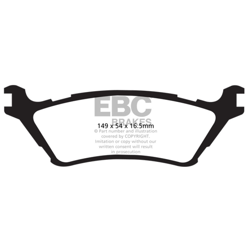 EBC 15+ Ford F150 2.7 Twin Turbo (2WD) Extra Duty Rear Brake Pads - T1 Motorsports