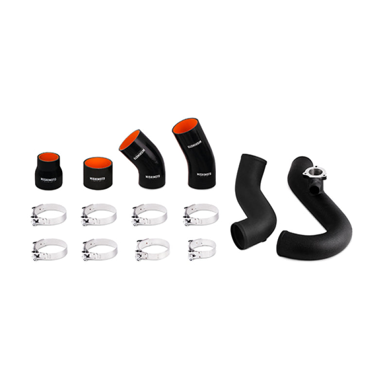 Mishimoto 2015 Ford Mustang EcoBoost Performance Intercooler Kit - Black Core Wrinkle Black Pipes - T1 Motorsports