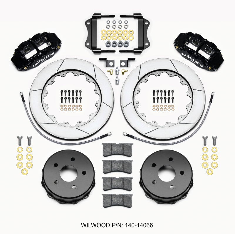 Wilwood Narrow Superlite 4R Rear Kit 14.00in 2007-up Jeep JK w/Lines - T1 Motorsports