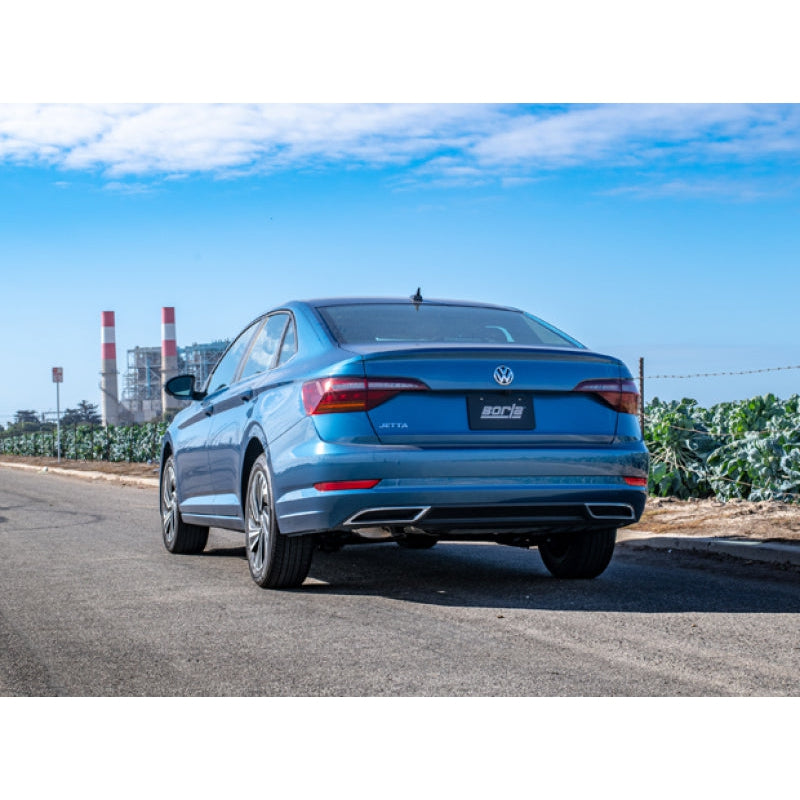 Borla 2019 Volkswagen Jetta 1.4L 2.5in Pipe Dia 2.5in Tip Turn Down Pipe S Type Catback Exhaust - T1 Motorsports
