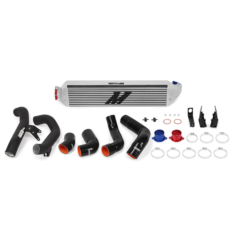 Mishimoto 2016+ Honda Civic 1.5T / 2017+ Honda Civic Si Silver Intercooler Kit w/Black Pipes - T1 Motorsports