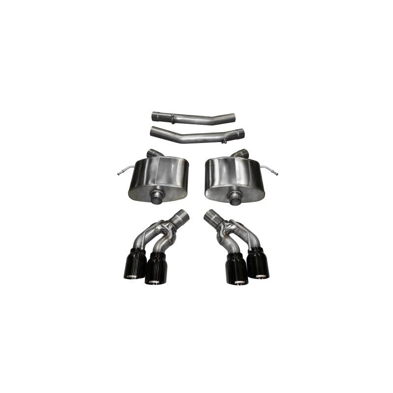 Corsa 2.75in Sport Axle-Back Exhaust w/ Black Tips - 2016-2019 Cadillac CTS V 6.2L V8