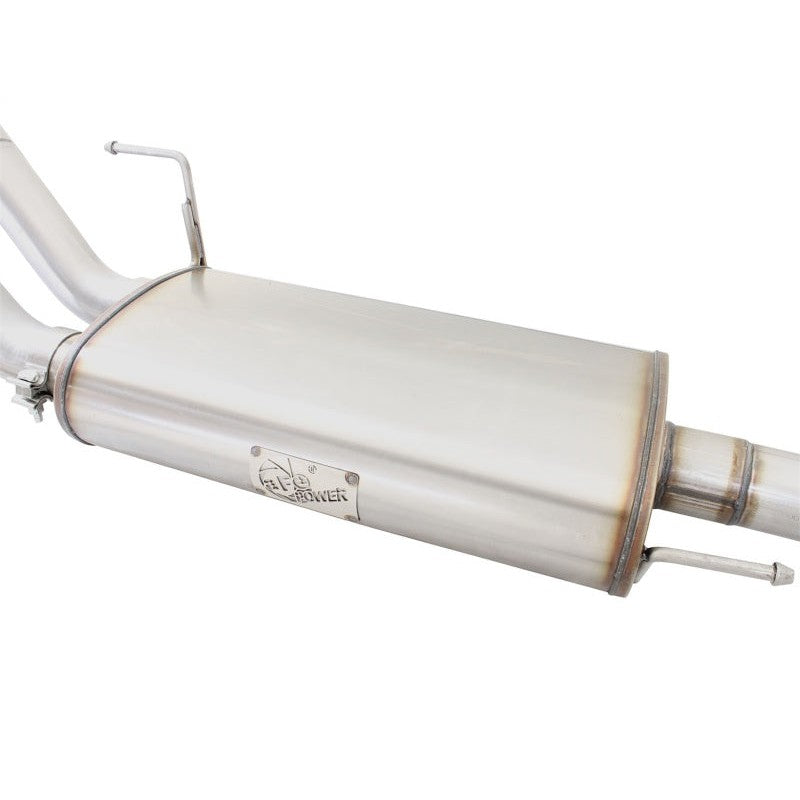 aFe MACHForce XP Exhaust 3in SS Dual Side Exit CB w/ Black Tips 15 Ford F150 Ecoboost V6-2.7L/3.5L