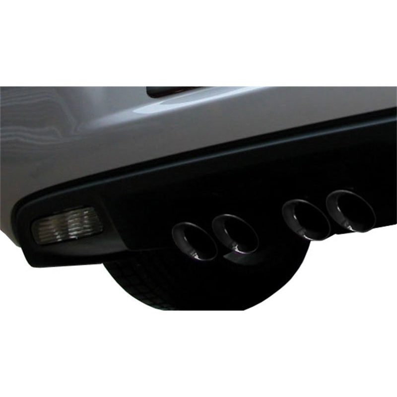 Corsa Sport Axle-Back Exhaust w/Black Tips - 2005-2008 Chevrolet Corvette C6 6.0L V8