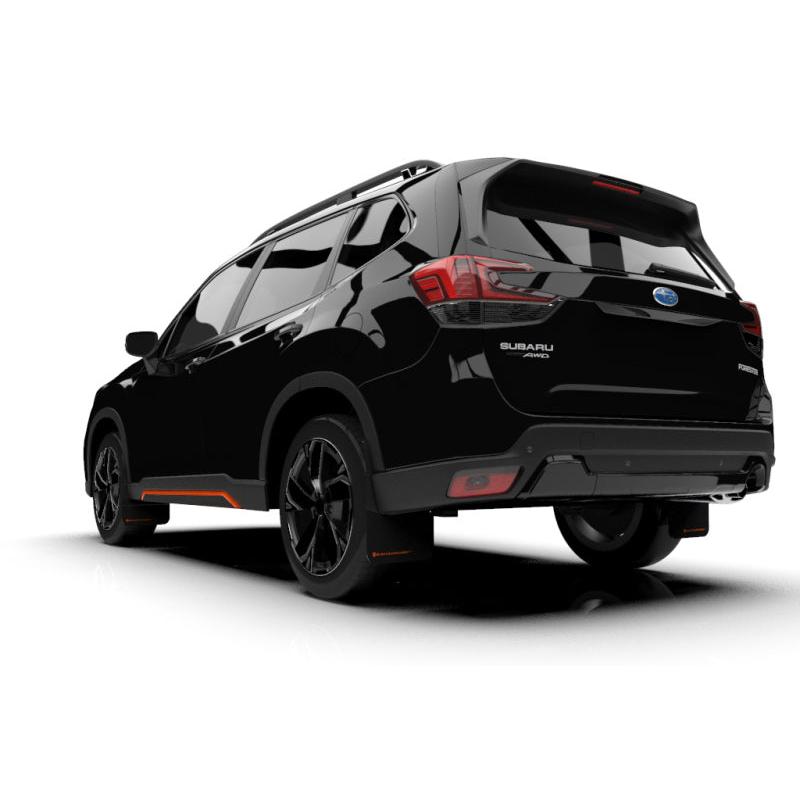 Rally Armor 19-21 Subaru Forester Black UR Mud Flap w/ Orange Logo