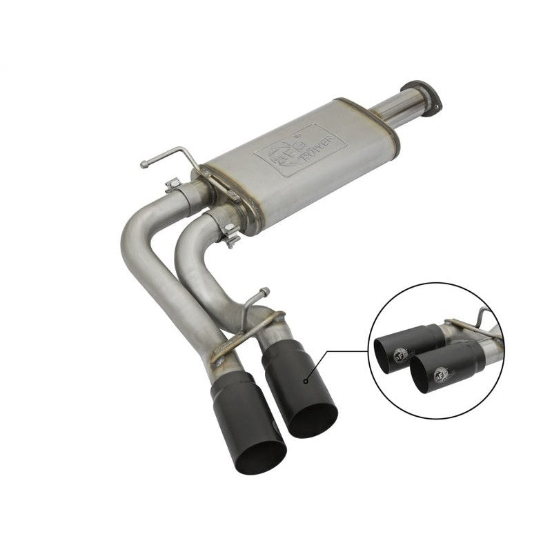 aFe Rebel Exhausts Cat-Back SS 16 Toyota Tacoma V6-3.5L w/ Black Tips - T1 Motorsports
