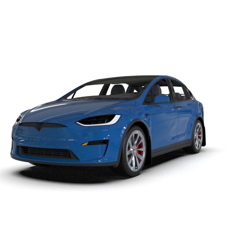 Rally Armor 2022 Tesla Model X Black UR Mud Flap w/ White Logo