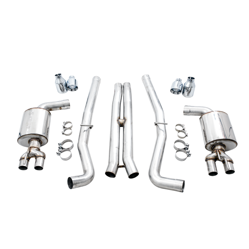 AWE Tuning 2015+ Dodge Challenger 6.4L/6.2L Non-Resonated Touring Edition Exhaust - Use Stock Tips