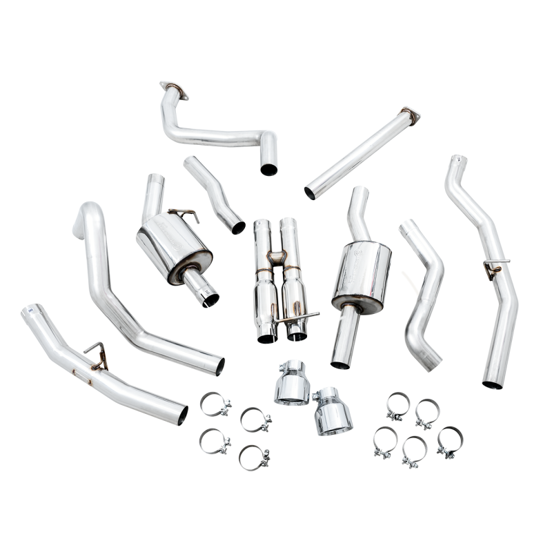 AWE Tuning 2021 RAM 1500 TRX 0FG Cat-Back Exhaust - Chrome Silver Tips