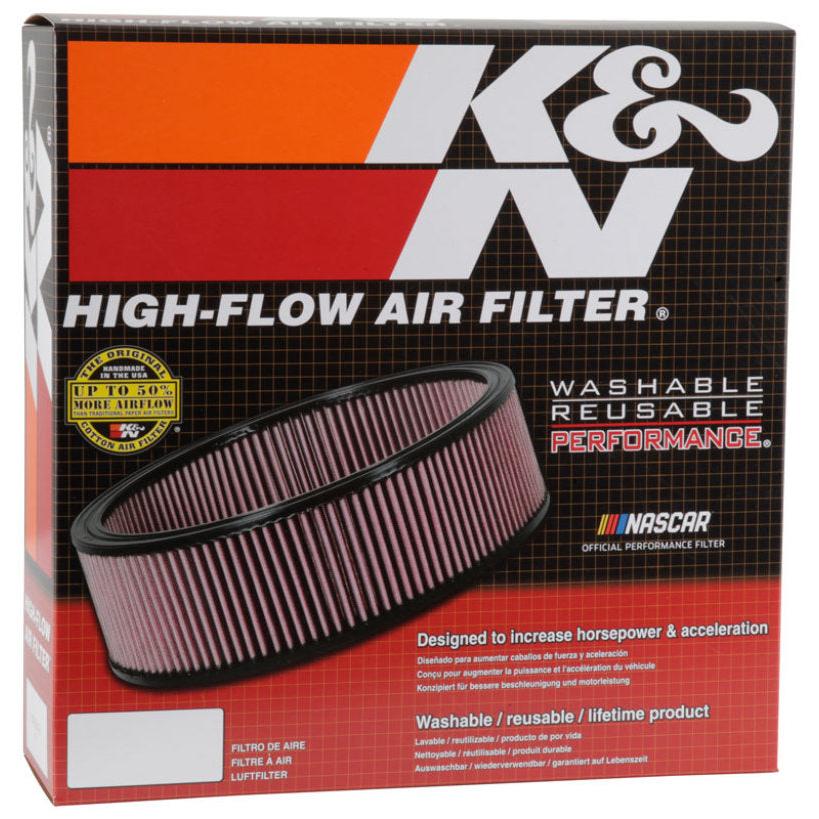 K&N Replacement Air Filter CHRYSLER,DODGE,PLY.,FORD, 1968-89