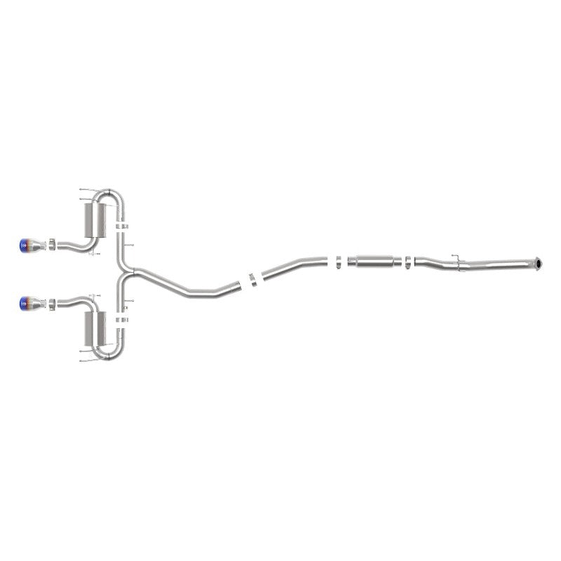 aFe Takeda 3in 304 SS Cat-Back Exhaust System w/Blue Flame Tips 17-20 Honda Civic Sport L4-1.5L (t)