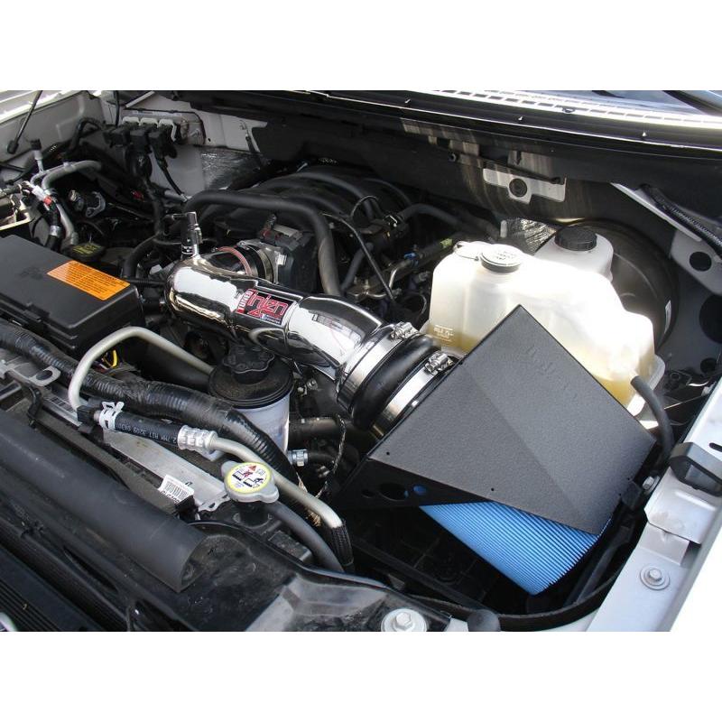 Injen 09-10 Ford F-150 3 valve V8 4.6L Wrinkle Black Power-Flow Air Intake System - T1 Motorsports