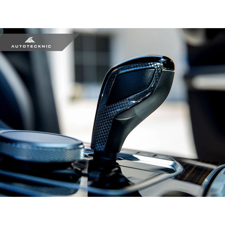 AutoTecknic Carbon Fiber Gear Selector Side Trims - Various BMW G-Chassis Vehicles - T1 Motorsports