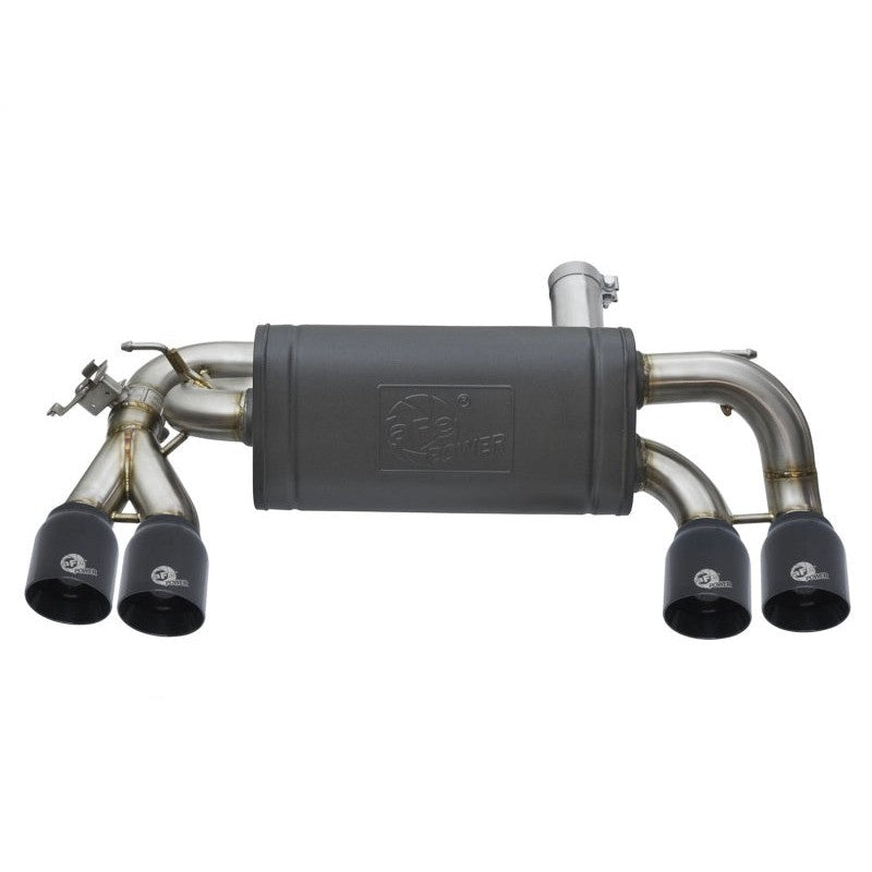 aFe MACHForce XP 3in - 2 1/2in Axle Back 304SS Exhaust w/ Black Tips 16-17 BMW M2 (f87)