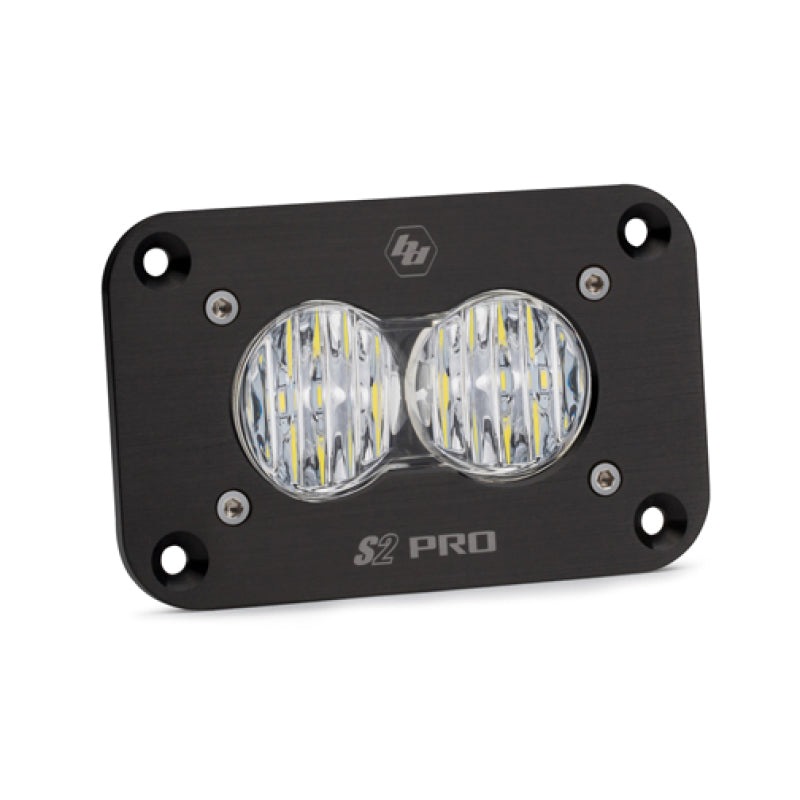 Baja Designs S2 Pro Flush Mount Wide Cornering Pattern LED Work Light - Clear - T1 Motorsports