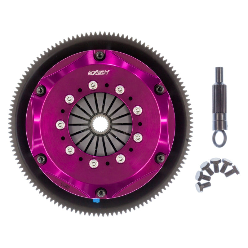Exedy 1986-1989 Mazda RX-7 R2 Hyper Twin Cerametallic Clutch Sprung Center Disc Push Type Cove - T1 Motorsports
