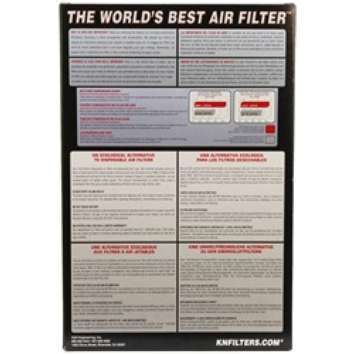 K&N Replacement Air Filter 12-13 Mazda 3 Skyactiv 2.0L / 13-14 Mazda CX-5 2.0L / 14 Mazda 6 2.5L