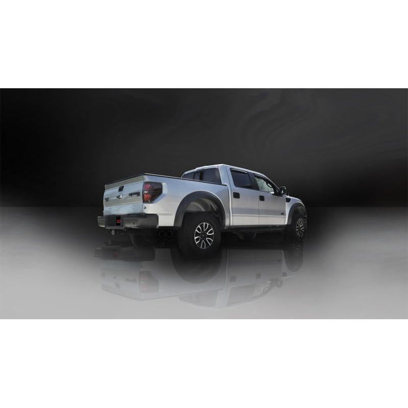 Corsa Sport Cat-Back Exhaust w/ Black Tips - 2011-2014 Ford F-150 Raptor 6.2L V8