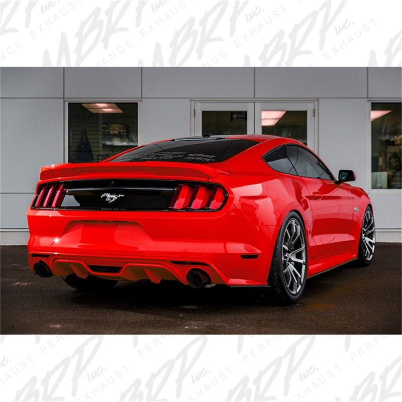MBRP 15-18 Ford Mustang EcoBoost 2.3L Black 3in Cat Back Dual Split Rear Exit (Street Version) - T1 Motorsports