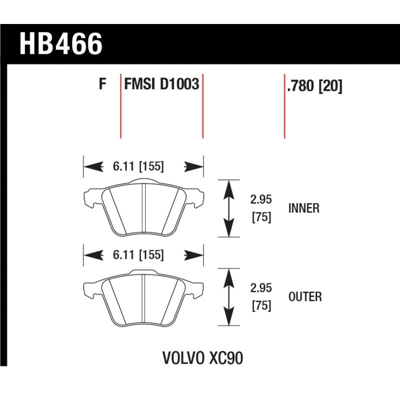 Hawk LTS Street Brake Pads - T1 Motorsports