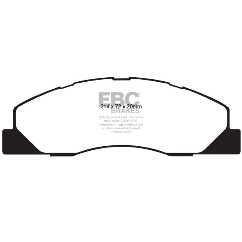 EBC 09-11 Dodge Ram 2500 Pick-up 5.7 2WD/4WD Extra Duty Front Brake Pads - T1 Motorsports