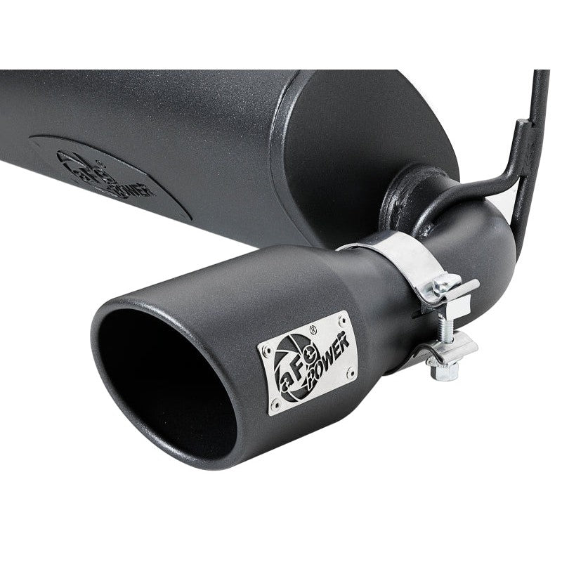 aFe Rebel Series 2.5in 409 SS Cat-Back Exhaust w/ Black Tips 18-19 Jeep Wrangler (JL) V6 3.6L