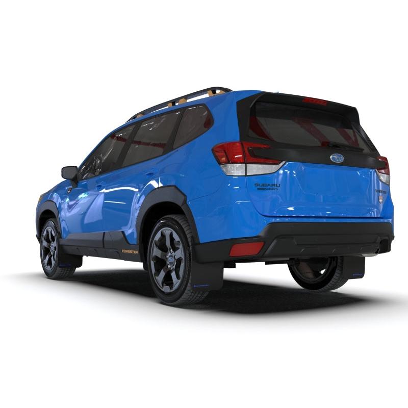 Rally Armor 2022 Subaru Forester (Incl. Wilderness) Black UR Mud Flap w/ Wild Orange Logo