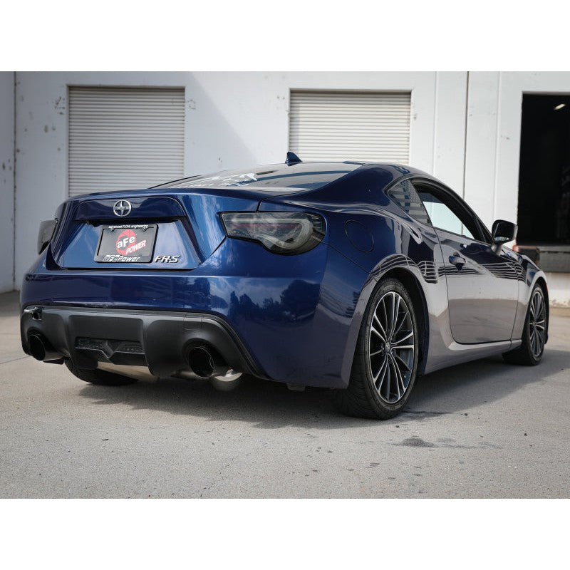 aFe Takeda Exhaust Axle-Back 13-15 Scion FRS / Subaru BRZ 304SS Black Dual Tips Exhaust