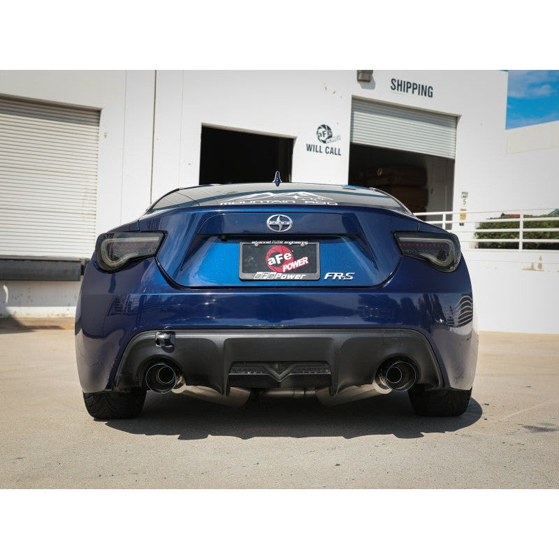 aFe Takeda Exhaust Axle-Back 13-15 Scion FRS / Subaru BRZ 304SS Blue Flame Dual Tips Exhaust