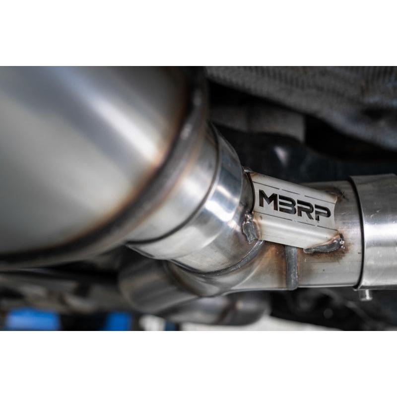 MBRP 15-18 Audi S3 SS 3in Quad Split Rear Exit w/ Carbon Fiber Tips - T304 - T1 Motorsports