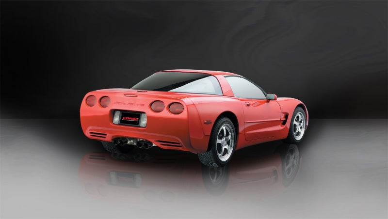 Corsa Xtreme Axle-Back Exhaust (Black Twin 4.0" Tips) - 1997-2004 Chevrolet Corvette C5 Z06 5.7L V8