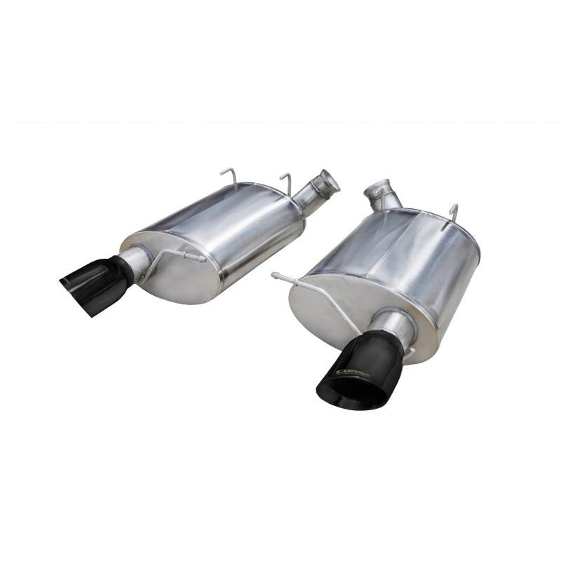 Corsa Sport Axle-Back Exhaust - Black Tips - 2011-2012 Ford Mustang Shelby GT500 5.4L V8