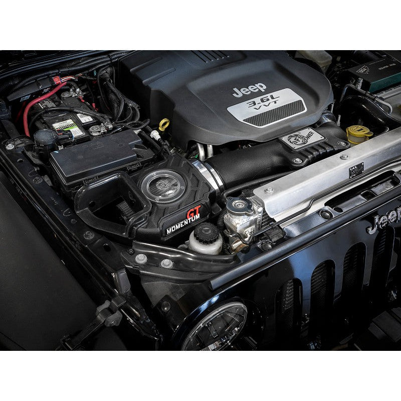 aFe Momentum GT Pro DRY S Cold Air Intake System 12-18 Jeep Wrangler JK V6 3.6L