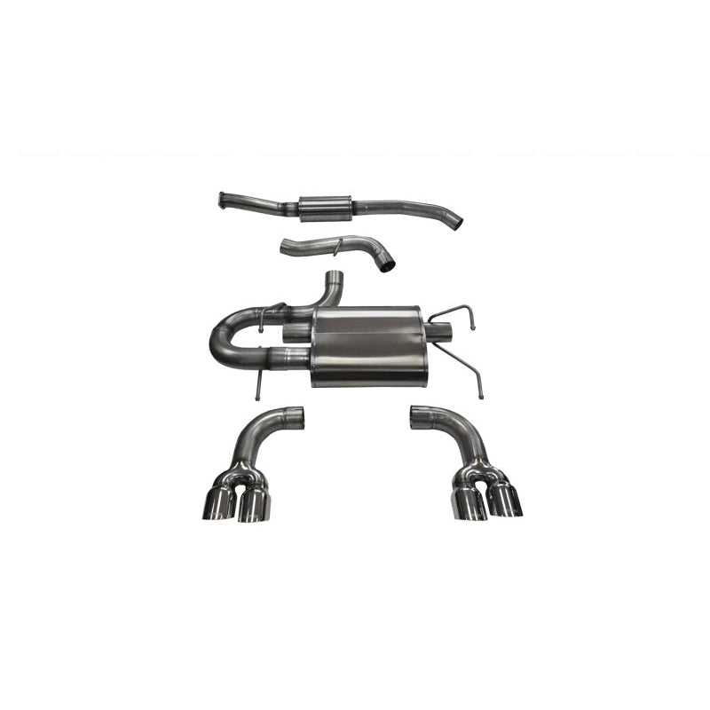 Corsa Sport Cat-Back Exhaust w/Polished Tips - 2008-2014 Subaru Impreza Hatchback STI
