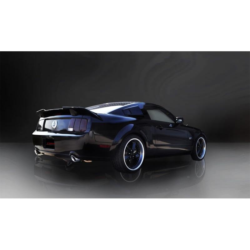 Corsa 05-10 Ford Mustang Shelby GT500 5.4L V8 Polished Sport Axle-Back Exhaust