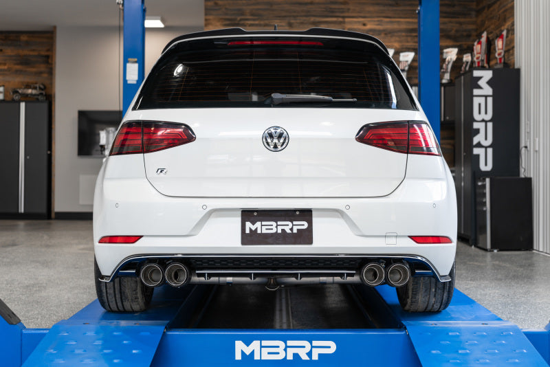 MBRP 15-19 VW Golf R MK7/MK7.5 3in T304 Cat Back Exhaust w/ Carbon Fiber Tips - T1 Motorsports