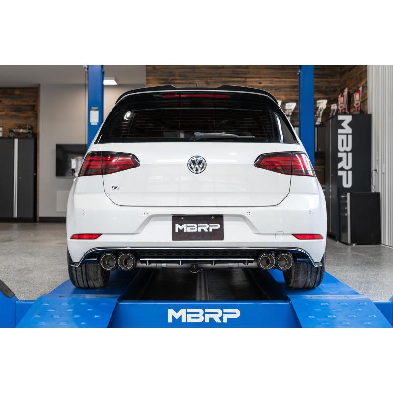 MBRP 15-19 VW Golf R MK7/MK7.5 3in T304 Cat Back Exhaust w/ Carbon Fiber Tips - T1 Motorsports